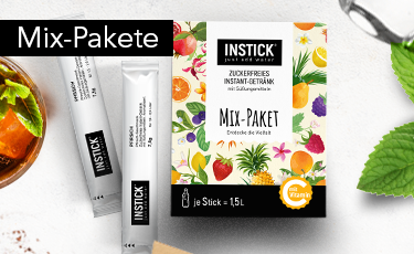 INSTICK - Instant-Getrnkepulver Mix Pakete mit 12 oder 46 Sticks